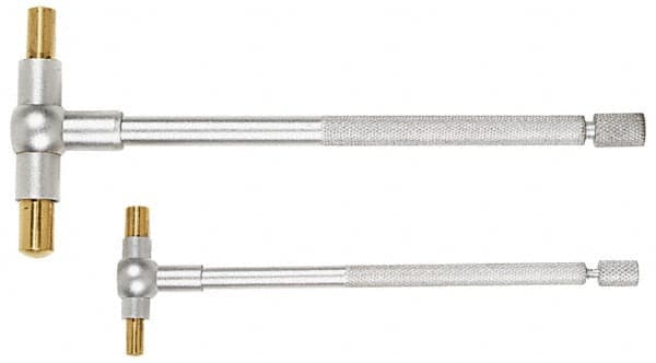 TESA Brown & Sharpe - 3/4 to 2-1/8 Inch, 4-1/4 Inch Overall Length, Telescoping Gage - Satin Chrome Finish - Benchmark Tooling