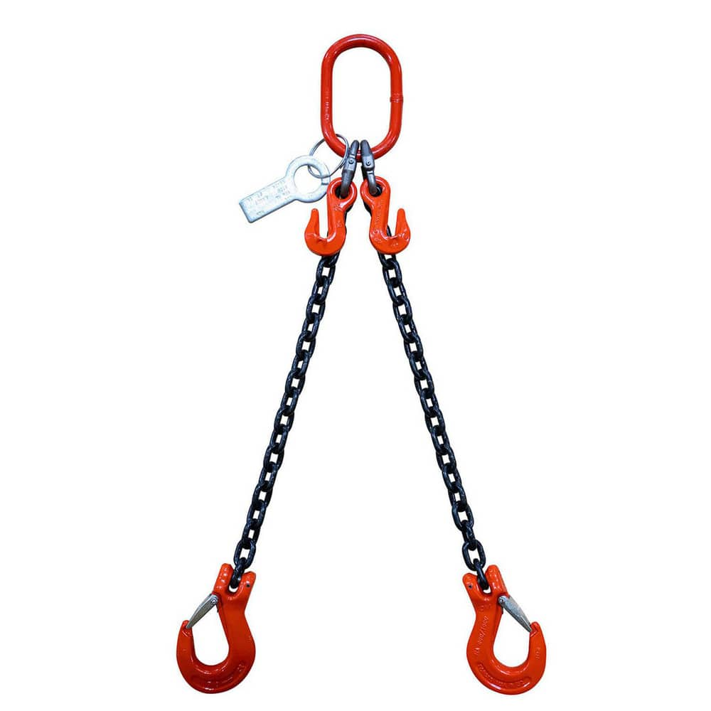 Slings & Tiedowns (Load-Rated); Sling Type: Chain; Length (Feet): 6; Vertical Capacity (Lb.): 61100; Choker Capacity (Lb.): 49900; Width (Inch): 0; Basket Capacity (Lb.): 35300; Eye Type: Large Eye; Chain Sling Type: DOS; Sling Material: Steel; Sling Widt