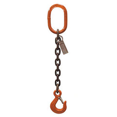 Slings & Tiedowns (Load-Rated); Sling Type: Chain; Length (Feet): 4; Vertical Capacity (Lb.): 35300; Choker Capacity (Lb.): 0; Width (Inch): 0; Basket Capacity (Lb.): 0; Eye Type: Large Eye; Chain Sling Type: SOS; Sling Material: Steel; Sling Width: 0 in;