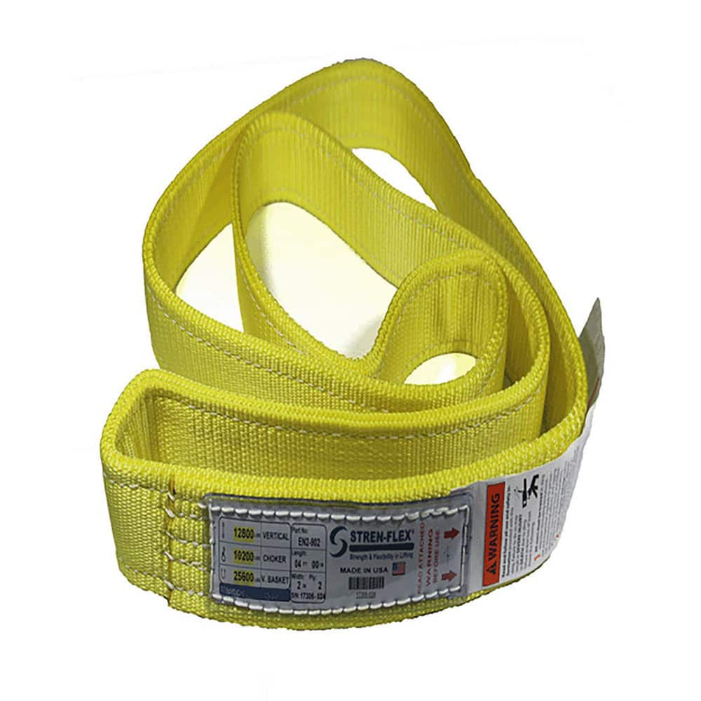 Slings & Tiedowns (Load-Rated); Sling Type: Endless; Length (Feet): 14; Vertical Capacity (Lb.): 9400; Choker Capacity (Lb.): 7520; Width (Inch): 3; Basket Capacity (Lb.): 18800; Eye Type: No Eye; Sling Material: Nylon; Sling Width: 3 in; Number Of Plies: