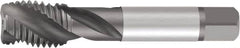 Emuge - 5/8-11 UNC 3 Flute Modified Bottoming Spiral Flute Tap - Cobalt, Oxide Finish, 3-13/16" OAL, Right Hand Flute, Right Hand Thread, Oversize, H4, Series Enorm - Benchmark Tooling