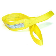 Slings & Tiedowns (Load-Rated); Sling Type: Eye & Eye; Length (Feet): 18; Vertical Capacity (Lb.): 6400; Choker Capacity (Lb.): 5000; Width (Inch): 4; Basket Capacity (Lb.): 12800; Eye Type: Flat Eye; Sling Material: Polyester; Sling Width: 4 in; Eye Leng