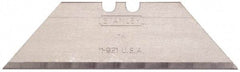 Stanley - 400 Piece Carbon Steel Utility Knife Blade - 2-7/16" OAL, 0.024" Blade Thickness - Benchmark Tooling