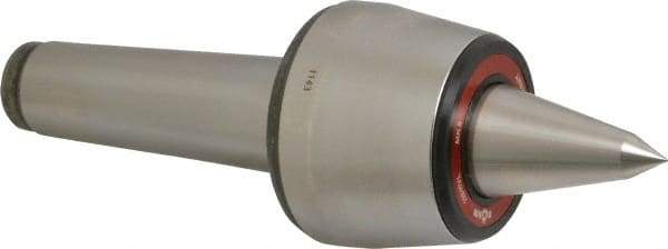 Rohm - MT5 Taper Shank, 3.543" Head Diam 1,200 Lb Capacity Live Center - 3,000 Max RPM, 2.764" Head Length, 1.5748" Point Diam, 2.559" Point Len, 2,640 Lb Max Workpc, 10.478" OAL, Long Point - Benchmark Tooling