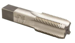 Reiff & Nestor - 2 - 11-1/2 NPS Thread, 7 Flute Standard Pipe Tap - 4-1/2" OAL, 1-3/4" Thread Length, 1-7/8" Shank Diam, Bright Finish, High Speed Steel - Exact Industrial Supply