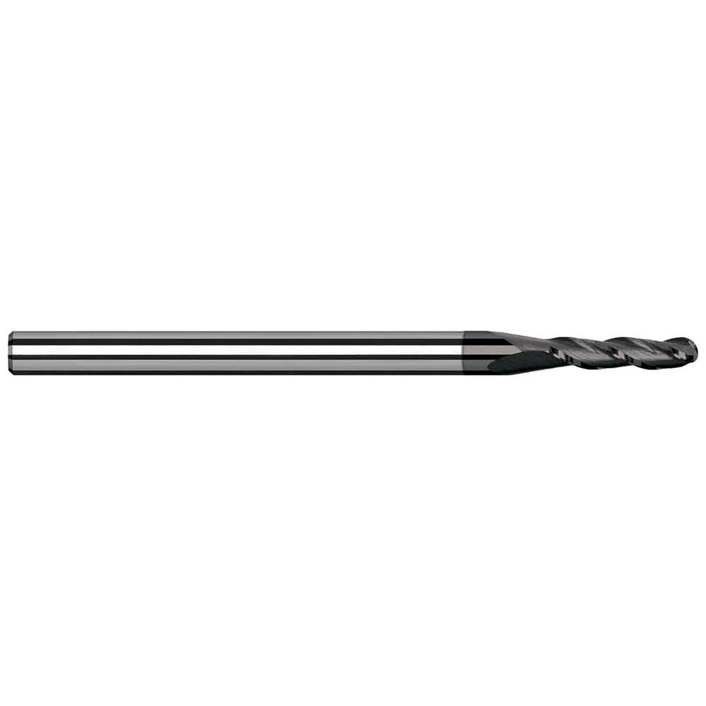 Harvey Tool - Ball End Mills; Mill Diameter (Inch): 1/4 ; Mill Diameter (Decimal Inch): 0.2500 ; Number of Flutes: 3 ; Length of Cut (Inch): 3/4 ; Length of Cut (Decimal Inch): 0.7500 ; Material: Solid Carbide - Exact Industrial Supply