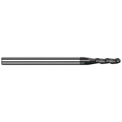 Harvey Tool - Ball End Mills; Mill Diameter (Inch): 1/4 ; Mill Diameter (Decimal Inch): 0.2500 ; Number of Flutes: 3 ; Length of Cut (Inch): 3/4 ; Length of Cut (Decimal Inch): 0.7500 ; Material: Solid Carbide - Exact Industrial Supply