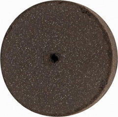 Cratex - 1" Diam x 1/16" Hole x 1/4" Thick, Surface Grinding Wheel - Silicon Carbide, Medium Grade, 25,000 Max RPM, Rubber Bond, No Recess - Benchmark Tooling