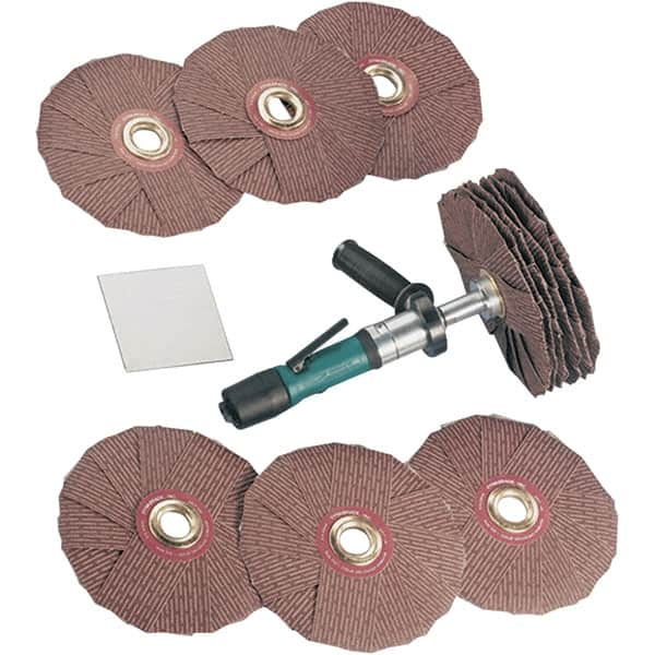 Dynabrade - 0.4 hp, 200-950 RPM Finishing Sander - 22 CFM Air Consumption, 6.21 bar Air Pressure, 1/4 NPT Inlet - Benchmark Tooling