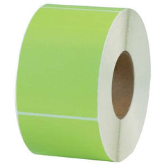 Value Collection - Pack of 4 Rolls, 1,000 Labels per Roll, 4" x 6" Green Topcoated Facestock Thermal Labels - Benchmark Tooling