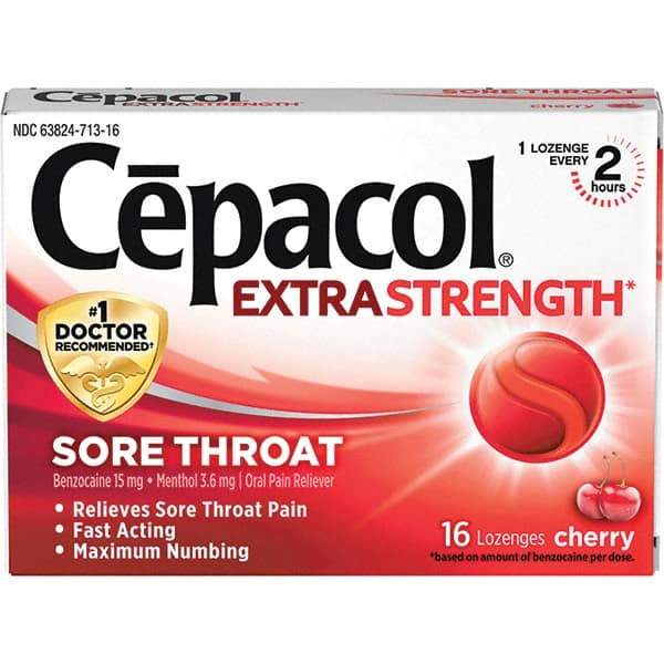 Cepacol - Cherry Flavor Cough Drop Lozenges - Sore Throat Relief - Benchmark Tooling