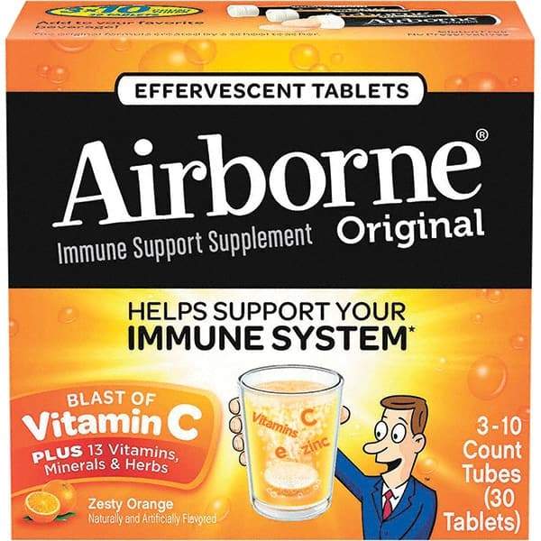 Airborne - Orange Flavor Immune Support Tablets - Vitamins/Supplements - Benchmark Tooling