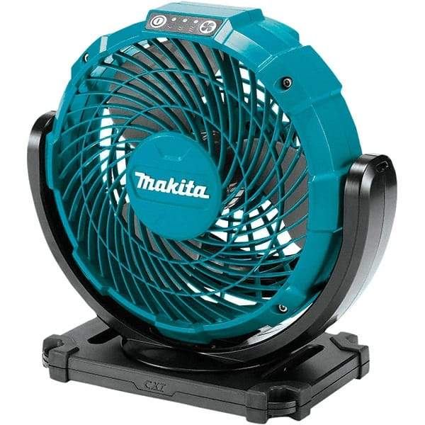 Makita - 7-1/8" Blade, 710 Max CFM, Cordless Fan - 4 Amps, 12 Volts, 3 Speed - Benchmark Tooling