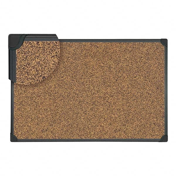 UNIVERSAL - Cork Bulletin Boards Style: Open Cork Bulletin Board Color: Black - Benchmark Tooling