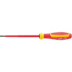 Precision & Specialty Screwdrivers; Tool Type: Insulated Slotted Screwdriver; Blade Length (mm): 3; Shaft Length: 75 mm; Handle Length: 160 mm; Handle Color: Yellow; Orange; Finish: Gunmetal; Body Material: Chrome Alloy Steel; Insulated: Yes; Overall Leng