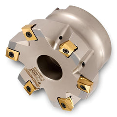 Indexable High-Feed Face Mills; Minimum Cutting Diameter: 4.2370 in; Maximum Cutting Diameter: 5.0000 in; Maximum Depth Of Cut: 0.0400 in; Arbor Hole Diameter (mm): 1.50; Compatible Insert Size Code: 324; Maximum Ramping Angle: 0  ™; Series: EF6J; Cutter