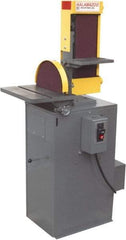 Kalamazoo - 48" Long x 6" Wide Belt, 12" Diam, Combination Sanding Machine - 3 hp, Single Phase - Benchmark Tooling