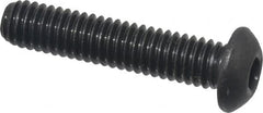 Value Collection - 5/16-18 UNC Hex Socket Drive, Button Screw - Alloy Steel, Black Oxide Finish, Fully Threaded, 1-1/2" Length Under Head - Benchmark Tooling