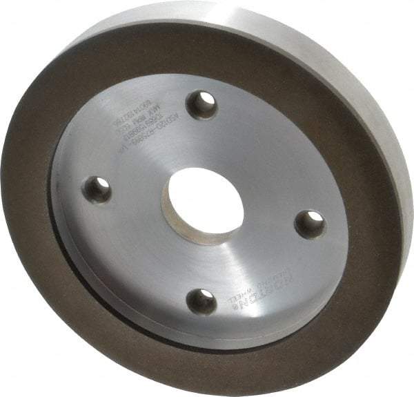 Norton - 6" Diam, 1-1/4" Hole Size, 3/4" Overall Thickness, 120 Grit, Type 6 Tool & Cutter Grinding Wheel - Fine Grade, Diamond, R Hardness, Resinoid Bond - Benchmark Tooling