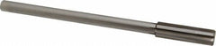 Made in USA - 0.585" Carbide-Tipped 6 Flute Chucking Reamer - Straight Flute, 7/16" Straight Shank, 2" Flute Length, 8" OAL - Benchmark Tooling