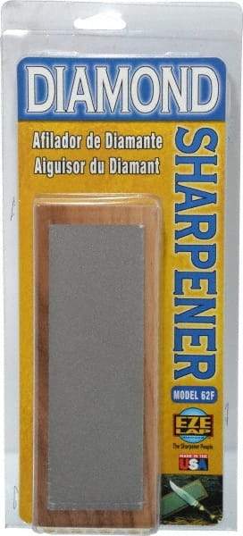 Eze Lap - 6" Long x 2" Wide Diam ond Sharpening Stone - Flat, 600 Grit, Fine Grade - Benchmark Tooling