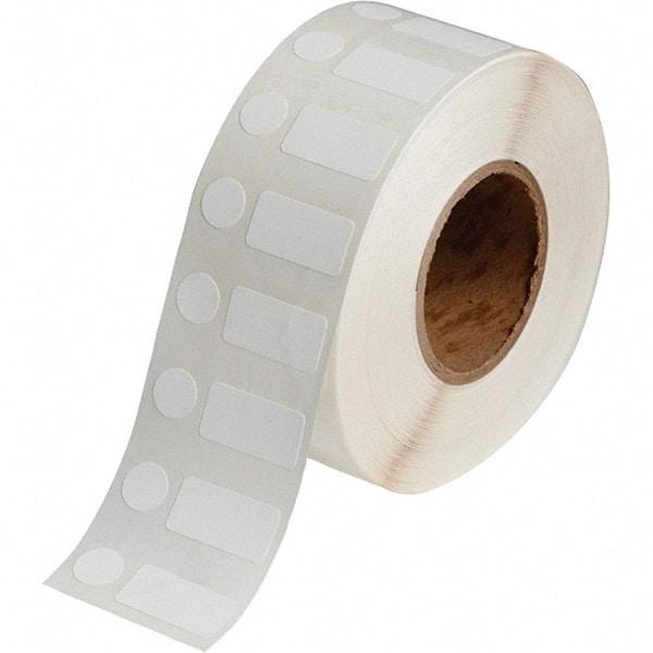 Brady - 1/2" Wide x 1" Long, White Polypropylene Inkjet Label - For BradyJet J2000 - Benchmark Tooling