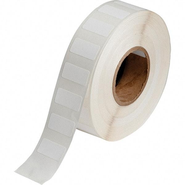 Brady - 1" Wide x 1/2" Long, White Polypropylene Inkjet Label - For BradyJet J2000 - Benchmark Tooling