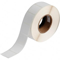 Brady - 1" Wide x 1" Long, White Polypropylene Inkjet Label - For BradyJet J2000 - Benchmark Tooling