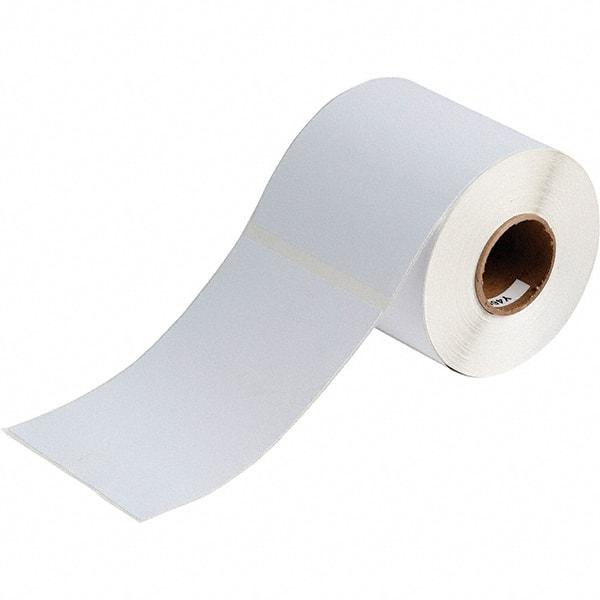 Brady - 6.1" Wide x 4-1/8" Long, White Vinyl Inkjet Label - For BradyJet J2000 - Benchmark Tooling