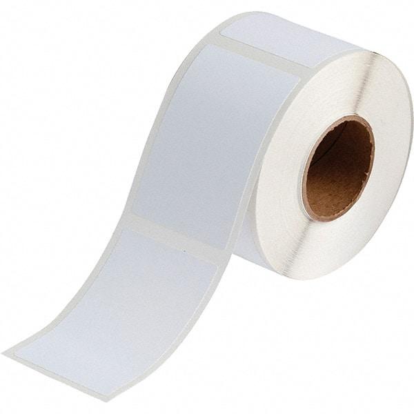 Brady - 3.35" Wide x 2-11/64" Long, White Polyester Inkjet Label - For BradyJet J2000 - Benchmark Tooling