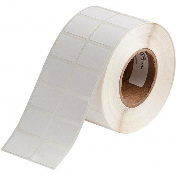 Brady - 3/4" Wide x 1" Long, White Polypropylene Inkjet Label - For BradyJet J2000 - Benchmark Tooling