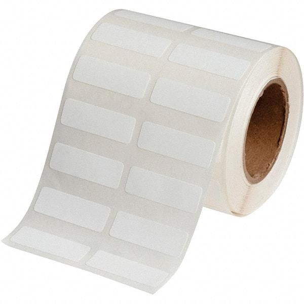 Brady - 1/2" Wide x 1-1/2" Long, White Polypropylene Inkjet Label - For BradyJet J2000 - Benchmark Tooling