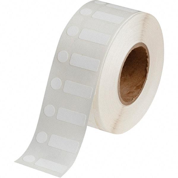 Brady - 3/8" Wide x 1" Long, White Polypropylene Inkjet Label - For BradyJet J2000 - Benchmark Tooling