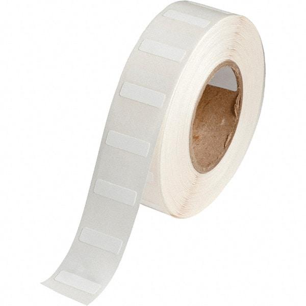 Brady - 1/4" Wide x 53/64" Long, White Polypropylene Inkjet Label - For BradyJet J2000 - Benchmark Tooling