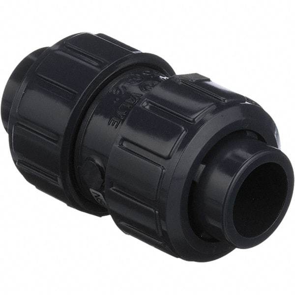 Asahi/America - 2" PVC Check Valve - True Union Ball Check, Socket x Thread, 150 WOG - Benchmark Tooling