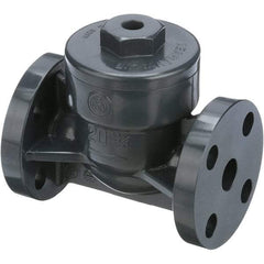 Asahi/America - 1-1/2" PVC Check Valve - Spring Check, Flanged, 150 WOG - Benchmark Tooling