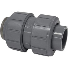 Asahi/America - 1-1/2" CPVC Check Valve - True Union Ball Check, Socket x Thread, 150 WOG - Benchmark Tooling