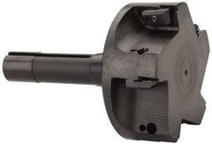 APT - 4" Cut Diam, 0.65" Max Depth of Cut, 5-7/8" OAL, Indexable Square Shoulder End Mill - TPC 32..., TPG 32., TPU 32. Inserts, R8 Taper Shank, 90° Lead Angle, Series Tri-Dex - Benchmark Tooling