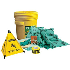 Brady SPC Sorbents - 17 Gal Capacity Chemical Spill Kit - 20 Gal Polyethylene Drum - Benchmark Tooling