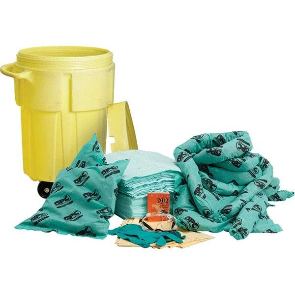 Brady SPC Sorbents - 38 Gal Capacity Chemical Spill Kit - 55 Gal Polyethylene Drum - Benchmark Tooling