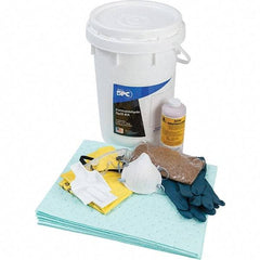 Brady SPC Sorbents - 9 Gal Capacity Hazardous Materials Spill Kit - 6.5 Gal Polyethylene Bucket - Benchmark Tooling