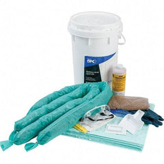 Brady SPC Sorbents - 9 Gal Capacity Hazardous Materials Spill Kit - 6.5 Gal Polyethylene Bucket - Benchmark Tooling