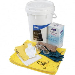 Brady SPC Sorbents - 9 Gal Capacity Hazardous Materials Spill Kit - 6.5 Gal Polyethylene Bucket - Benchmark Tooling