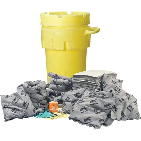 Brady SPC Sorbents - 75 Gal Capacity Universal Spill Kit - 95 Gal Polyethylene Drum - Benchmark Tooling