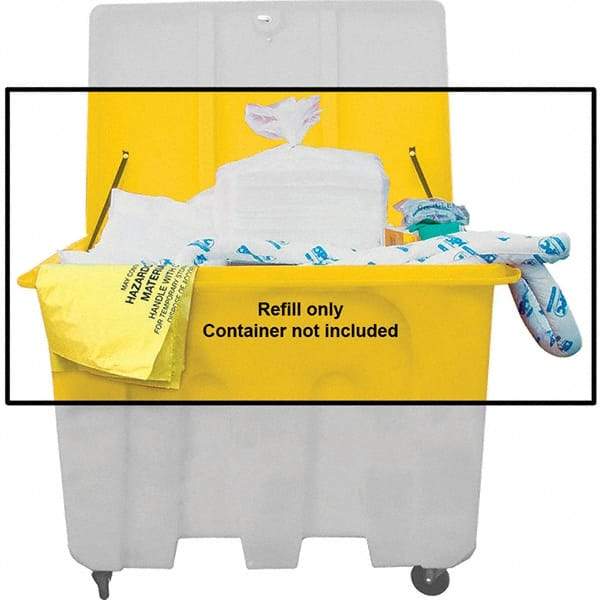 Brady SPC Sorbents - 160 Gal Capacity Oil Only Spill Kit - No Container Included - Refill Only - Benchmark Tooling