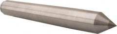 Riten - 1.289" Head Diam, Carbide-Tipped Steel Standard Point Solid Dead Center - B&S 10 Brown & Sharpe Taper, 1.289" Point Diam, 2-1/4" Point Length, 8-9/16" OAL - Benchmark Tooling