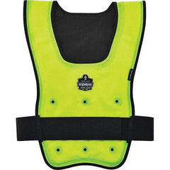 Ergodyne - Size S/M, Lime Cooling Vest - 32 to 40" Chest, Hook & Loop, Nylon - Benchmark Tooling