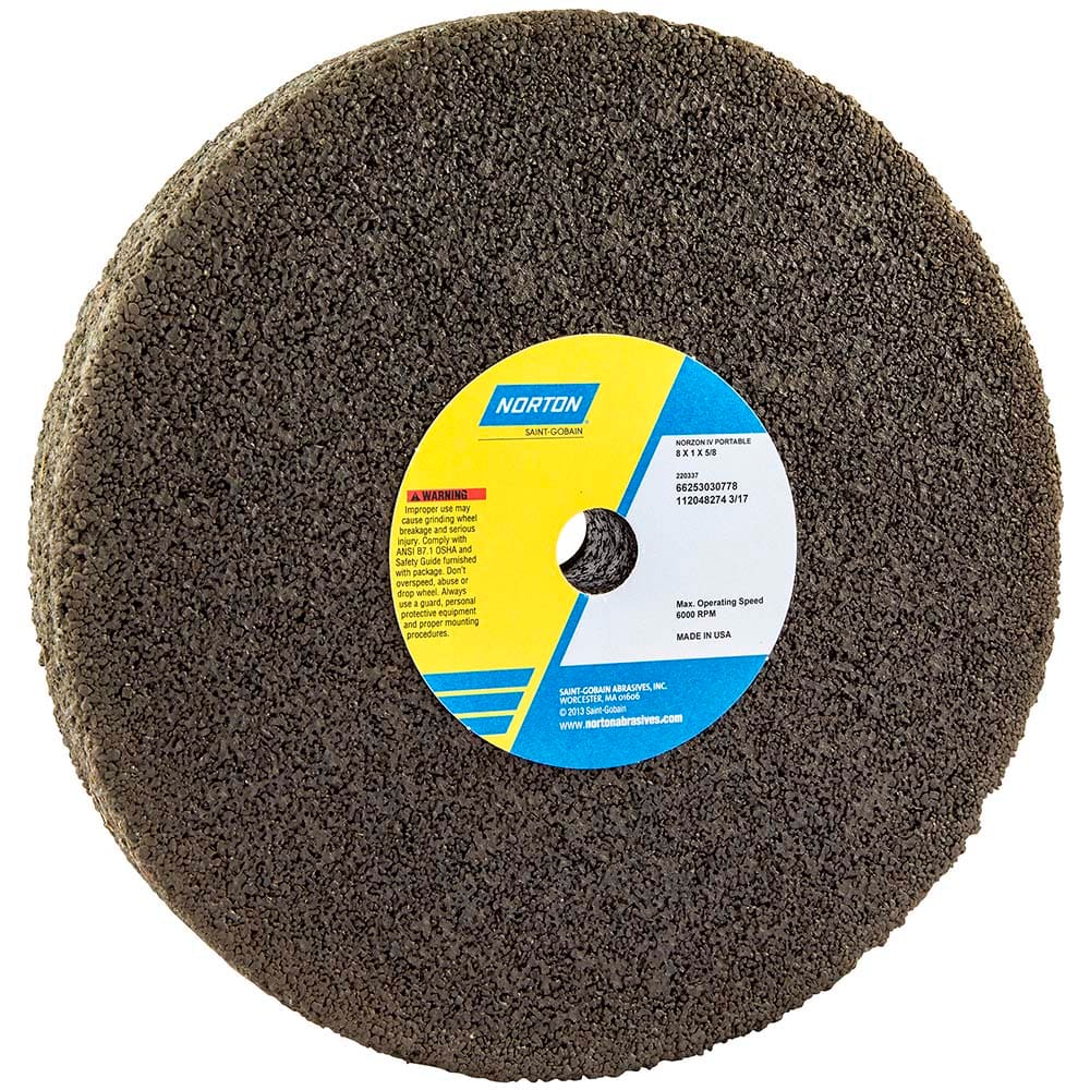 Norton - Tool & Cutter Grinding Wheels Wheel Type: Type 1 Wheel Diameter (Inch): 8 - Benchmark Tooling