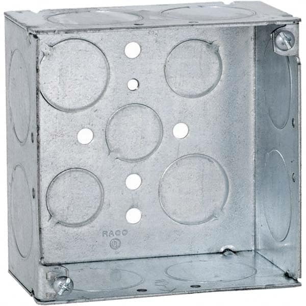 Hubbell-Raco - 4 x 4 x 2-1/2" Steel Square Device Box - Benchmark Tooling