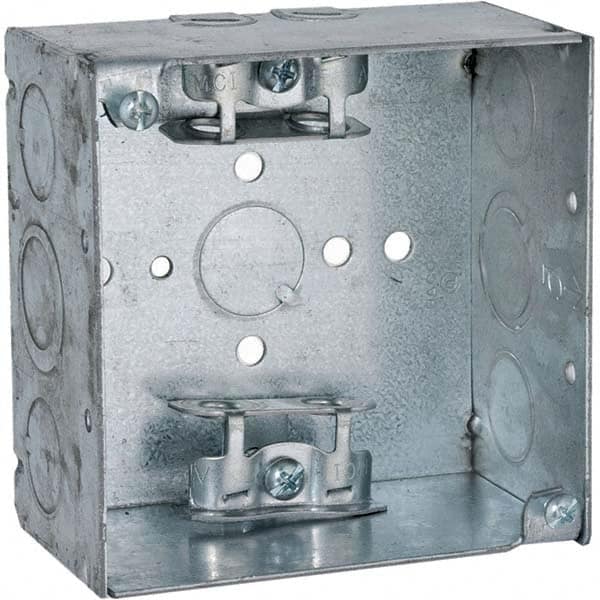 Hubbell-Raco - 4 x 4 x 2.188" Steel Square Device Box - Benchmark Tooling